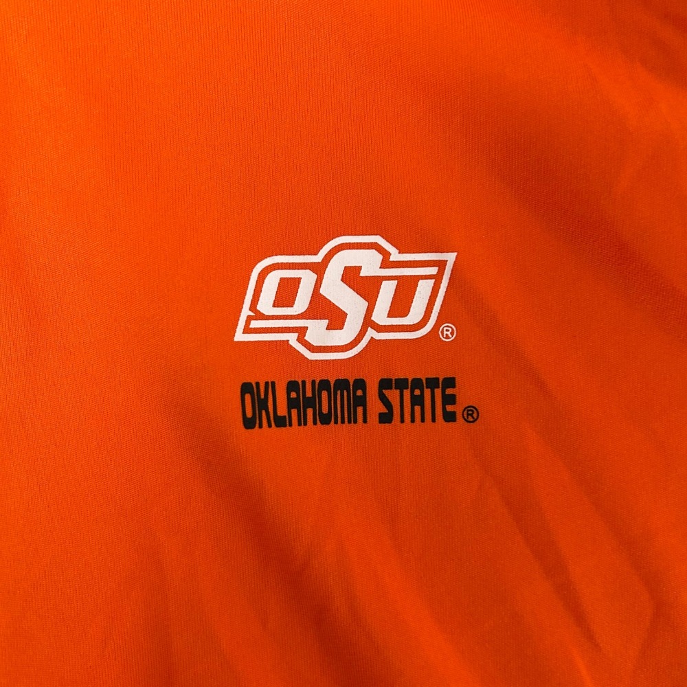 Colosseum Oklahoma State Cowboys Pullover Men XXL Orange 1/4 Zip Performance OSU - Picture 3 of 9